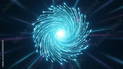 Hyperspace Lightspeed Jump Through Cosmic Tunnel | 4K Sci-Fi Warp Speed Travel, Acceleration and Deceleration Seamless Loop