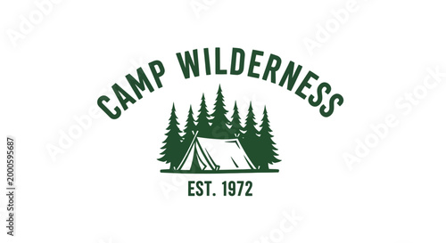 Camping Wilderness Logo Design.
