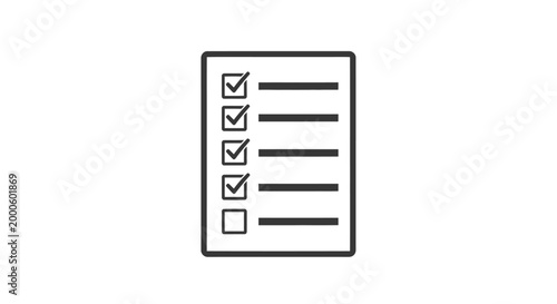 Checklist Form Document Paperwork.