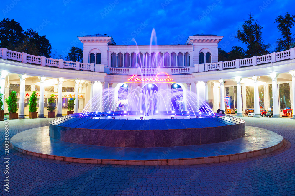 Fototapeta premium Colonnade at Kurortny Boulevard park, Kislovodsk