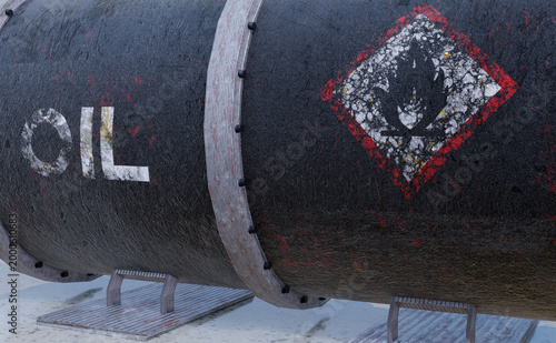 Cuadro en lienzo Oil Tank