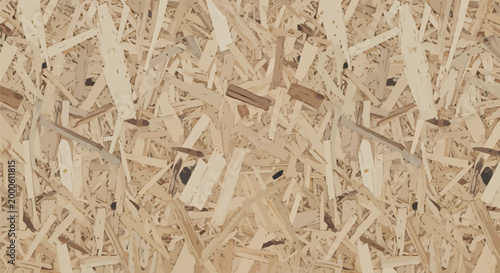 Oriented Strand Board, OSB panel, wood background, chipboard texture, wooden surface
