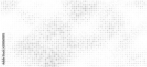 Abstract grayscale halftone dot background with smooth gradient waves, minimal modern pattern, soft light and shadow effect. Eps10