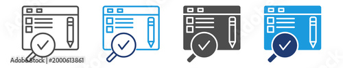 content indexing icon set multiple style