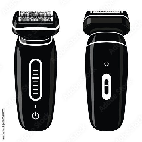 electric shaver, black razor, grooming tool, shaving device, personal care