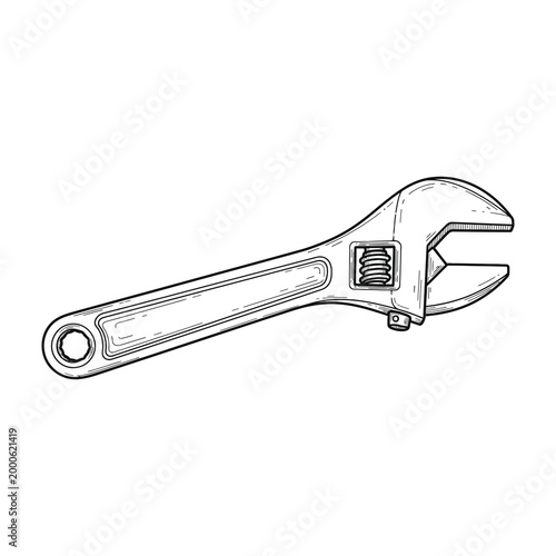 Adjustable wrench tool for gripping and twisting objects