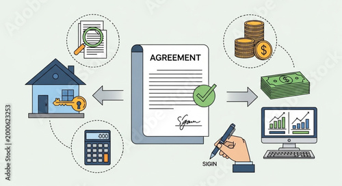 Real Estate Loan Agreement Contract.