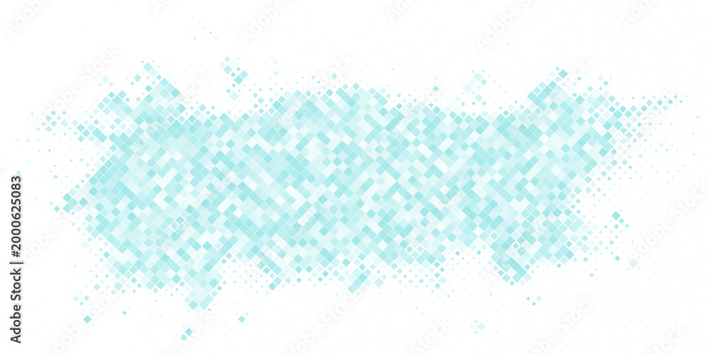 Fototapeta premium Gradient blue vector modern geometric background. Abstract template. Geometric pattern in square style with gradient. Background for business, banner, website, business card