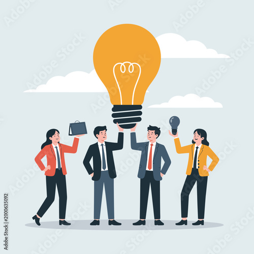 businessman with idea