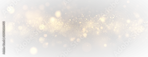 Obraz  z motywem Fantasy glowing stardust with golden glitter particles and magical sparkle wave, luxury festive light effect isolated on transparent background for celebration concept