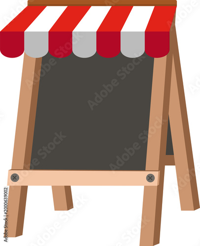  Sidewalk A Frame Sign Chalkboard Illustration