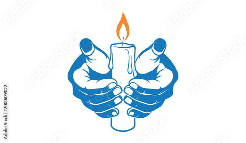 Hands protecting a candle flame symbolism of hope faith and vulnerability