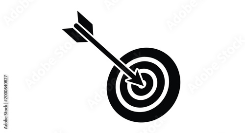 target with arrow silhouette high quality professional detailed