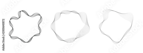 Abstract glowing circular soundwave. abstract circular lines pattern. round music soundwave shape. radial bursts and streaming podcasts sign concentric energy burst design
