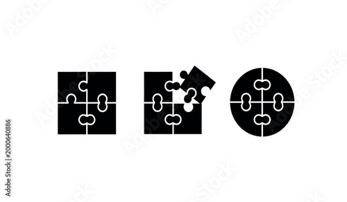 Interlocking puzzle pieces a symbol of connection problem solving and unity