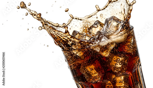 Cola splash. Fizzy drink splash 
