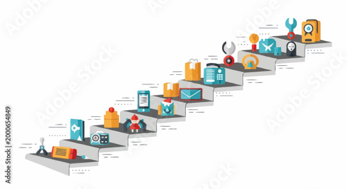 Digital Technology Evolution Steps.