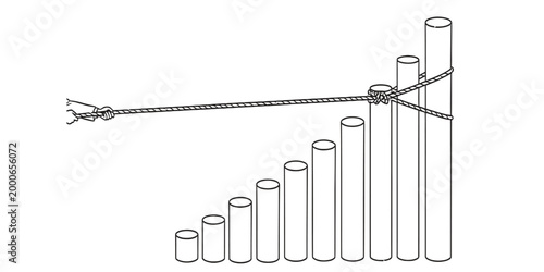 Laboratory equipment illustration test tubes retort stand and clamps in black and white