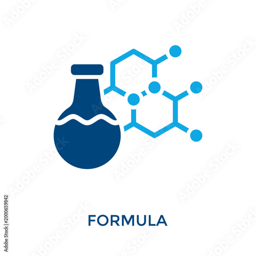 Formula Icon Dual Tone Style. Vector Illustration For Graphic Design