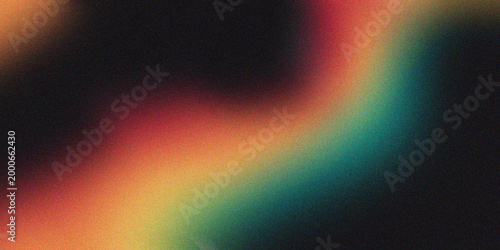 Vibrant abstract background with blurred rainbow colors and dark tones for creative design projects and presentations