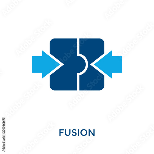 Fusion Icon Dual Tone Style. Vector Illustration For Graphic Design