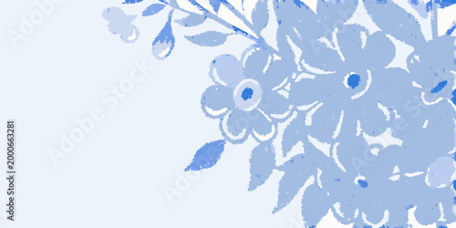 delicate arrangement of blue flowers on white background high quality professional detailed modern elegant stylish