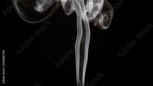 Single column of white smoke