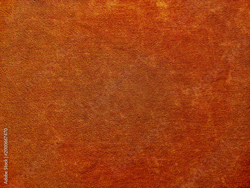 vibrant rusty orange denim texture closeup showcasing woven patterns subtle gradients and grunge details for abstract design backgrounds
