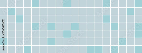 Kitchen or pool mosaic pattern, ceramic tile wall. Tile grid background.