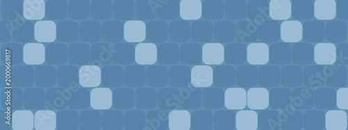 Kitchen or pool mosaic pattern, ceramic tile wall. Tile grid background.