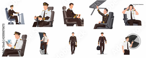 Collection of Diverse Pilot Poses and Actions in a Cockpit and Aircraft Environment