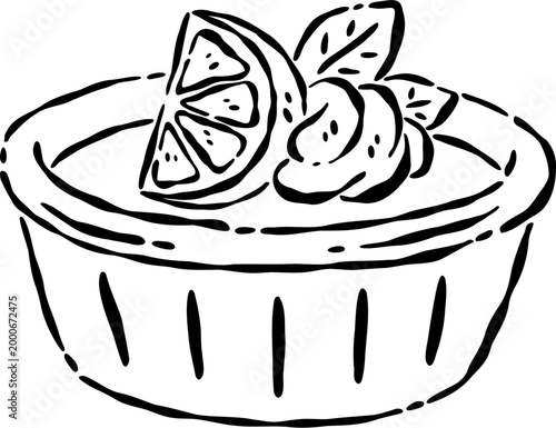 Lemon pudding dessert bowl citrus sweet creamy fresh homemade garnish recipe dish