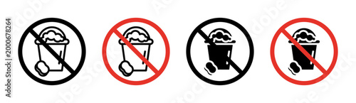 Cleaning bucket with sponge signs vector graphics collection on white background