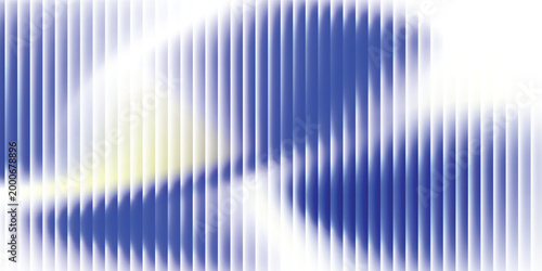 Abstract vertical blue light bar pattern background with glowing cyan center, creating a vibrant digital sound wave or equalizer effect, isolated on