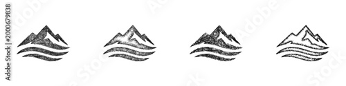 Sketch USA National Park logo design set