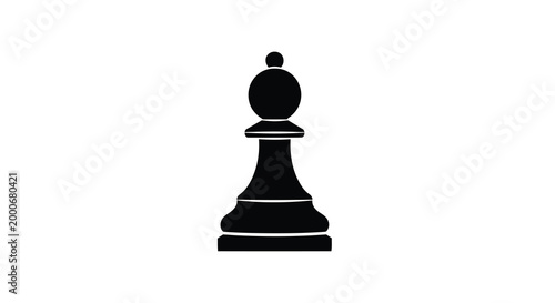 chess pawn silhouette on white background high quality professional detailed modern elegant stylish clean crisp vibrant colorful digital creative innovative