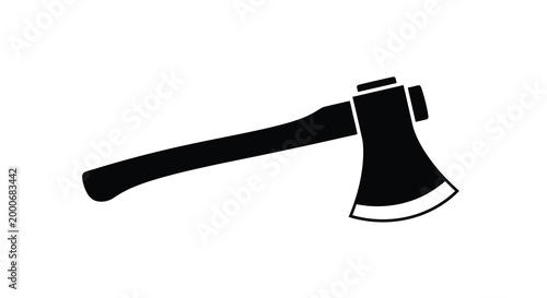 axe silhouette on white background high quality professional detailed modern elegant stylish clean crisp vibrant colorful digital creative innovative contemporary