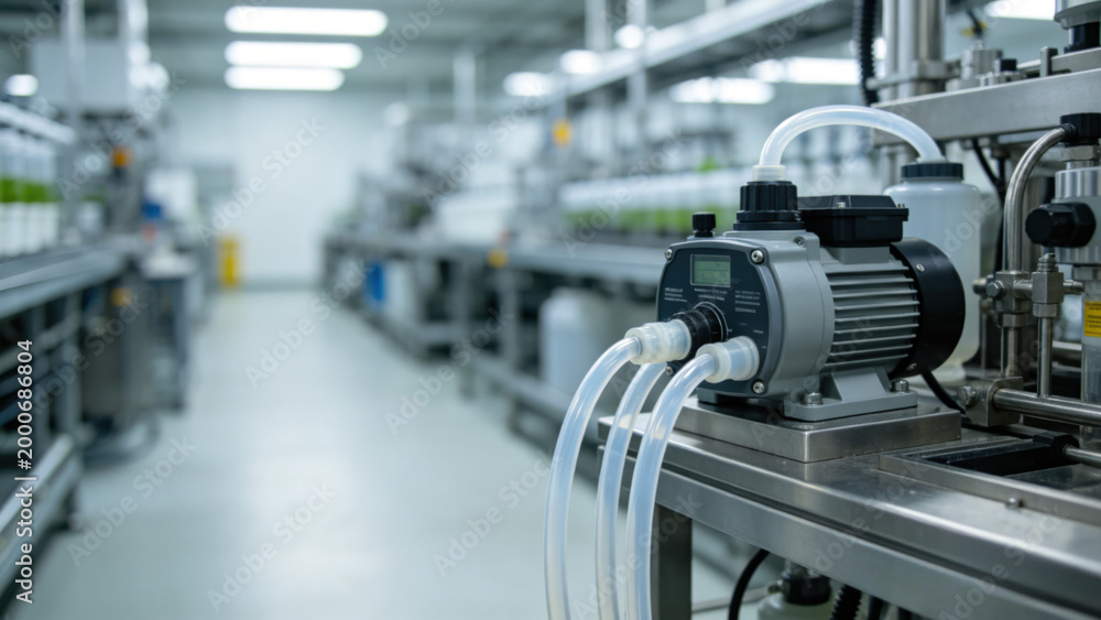 Fototapeta premium Automated nutrient dosing pump