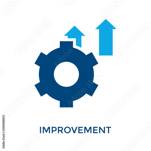 Improvement Icon Dual Tone Style. Vector Illustration For Graphic Design