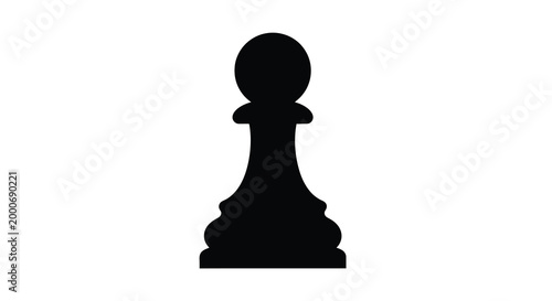 chess pawn silhouette on white background high quality professional detailed modern elegant stylish clean crisp vibrant colorful digital creative innovative