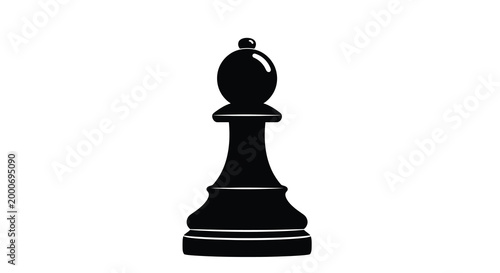 chess pawn silhouette on white background high quality professional detailed modern elegant stylish clean crisp vibrant colorful digital creative innovative