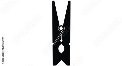 clothespin silhouette on white background high quality professional detailed modern elegant stylish clean crisp vibrant colorful digital creative innovative contemporary