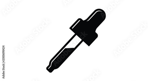 pipette silhouette on white background high quality professional detailed modern elegant stylish clean crisp vibrant colorful digital creative innovative contemporary