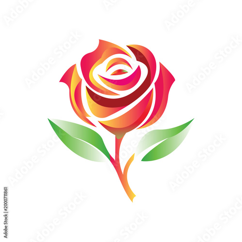vector illustration of rose
