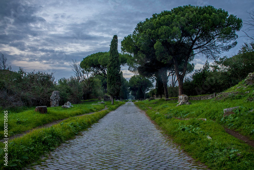 ancient roman road of appian way