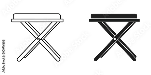 Comparison of folding and fixed-leg camping stools with different materials