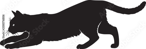 cat silhouette vector