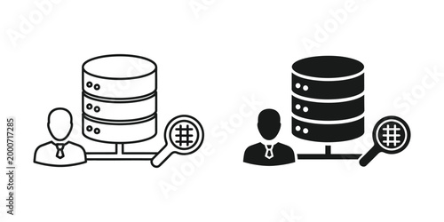 Comparison of data access between different user types and database visibility