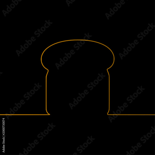 Single bread, comforting warm, bakery concept