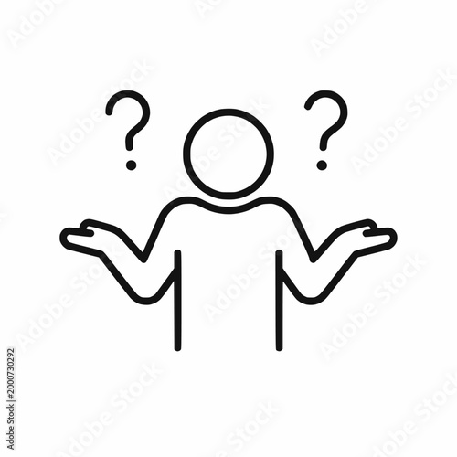 Single confusion, uncertain cool, decision concept
